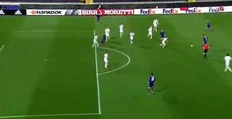 Federico Bernardeschi Goal - Fiorentina 1 - 1 Tottenham - 18-02-2016