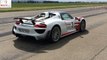 Porsche 918 Spyder 0-333 km/h Acceleration Launch Control