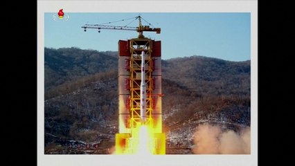 Launch of North Korean Unha Rocket with Kwangmyongsong-4