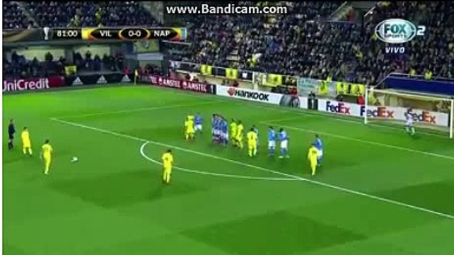 this is the most beautiful goal for the day - GOAL Denis Suarez - - Villarreal 1 - 0 Napoli -