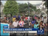 Dueños de buses exigen al Municipio que se frene el transporte ilegal
