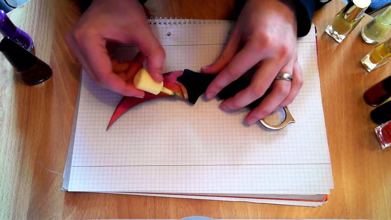 CS GO Knife Painting  Karambit   Fade & Tiger Tooth