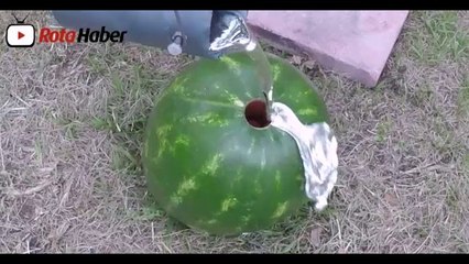 Karpuza erimiş alüminyum doldurulursa ne olur?