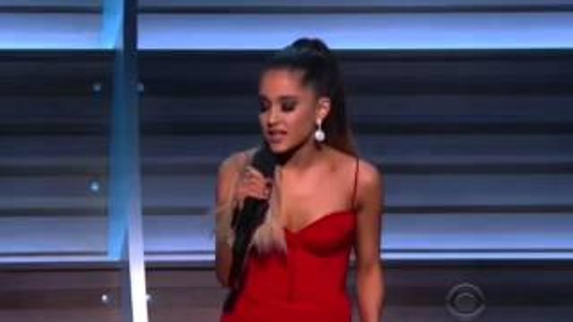 Ariana Grande Introducing The Weeknd at the 2016 Grammys! (FULL HD)