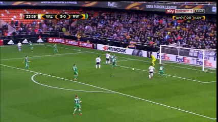 Santi Mina Goal HD - Valencia 3-0 Rapid Vienna - 18-02-2016