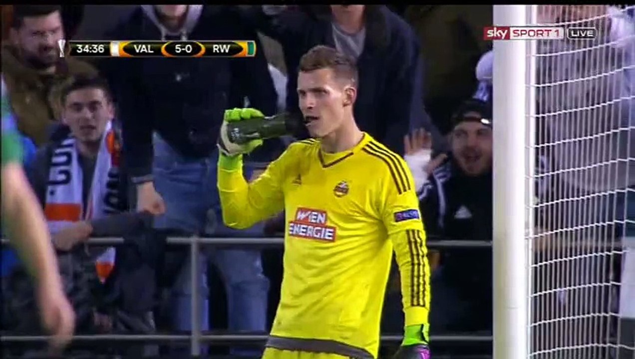 Andre Gomes Goal HD - Valencia 5-0 Rapid Vienna - 18-02-2016