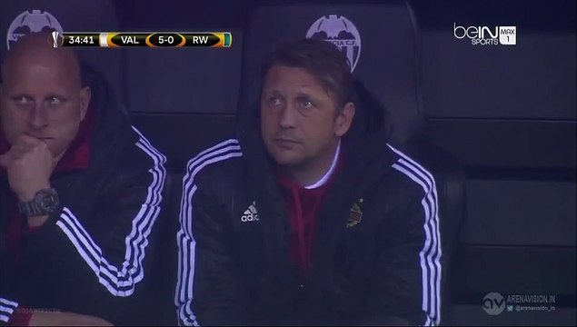5-0 André Gomes Goal UEFA Europa League 1_16 Final - 18.02.2016, Valencia CF 5-0 Rapid Wien