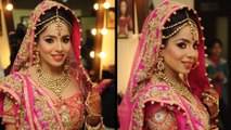 Traditional Bridal Makeup With Peach and Pink-Pakistani Bridal Makeup 2016