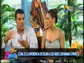 Ximena Hoyos entrevista Alvaro Maguiña sobre Tema ¿Cual es la Diferencia de dejar a los hijos con Mama o Papa