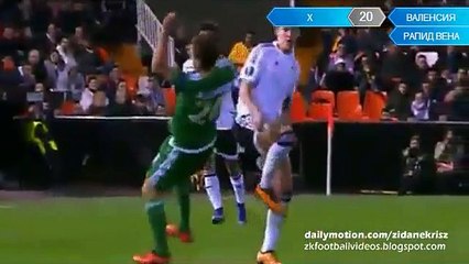 All Goals - Valencia 6-0 Rapid Wien 18.02.2016 HD