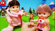 ぽぽちゃん おもちゃアニメ お医者さんごっこ❤メルちゃん かぜ アンパンマンおかあさん Toy Kids トイキッズ animation anpanman Baby Doll Popochan