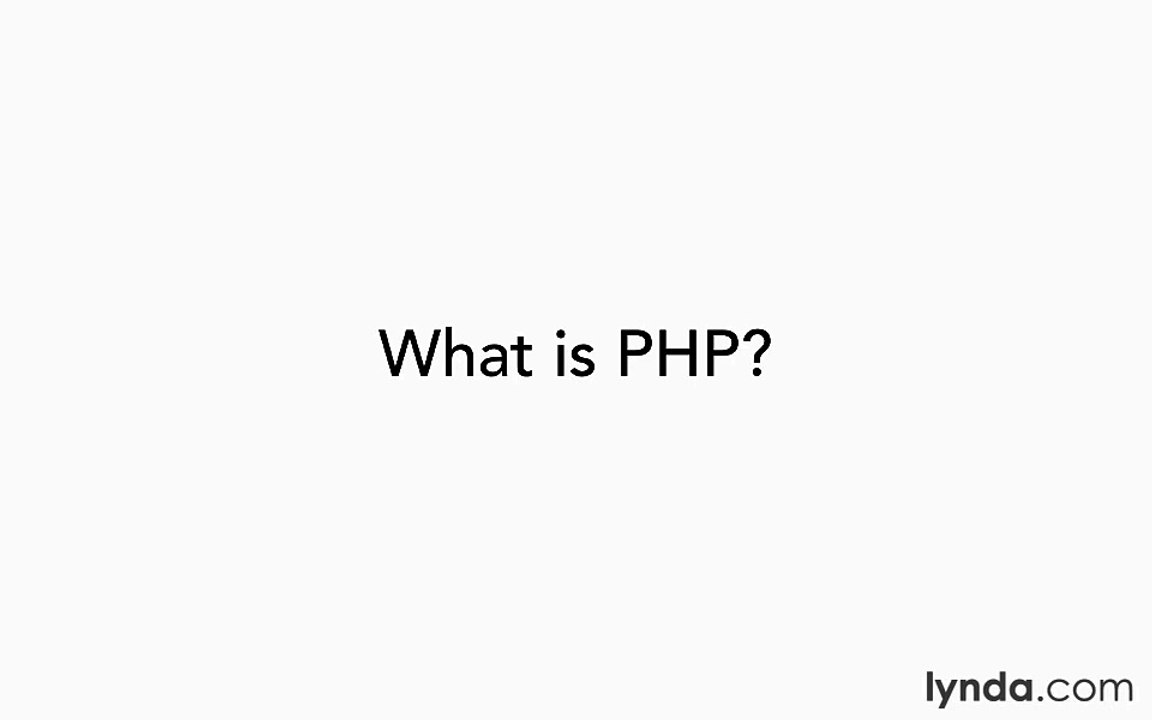 PHP with MySQL Essential Training EP03- What is PHP