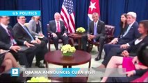 Obama announces Cuba visit