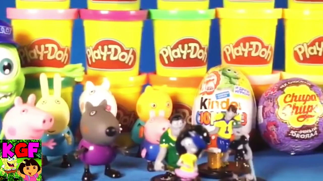Kinder Surprise Monster University - Play-Doh Peppa Pig, Kinder Surprise Toys and More!