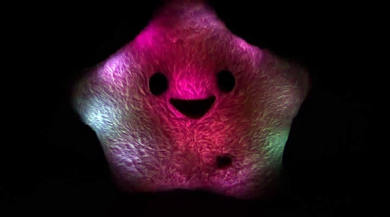 Flashing Star Fluffy Cushion Throw Pillow from chinabuye