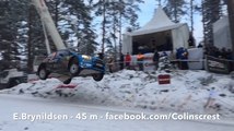 rally driver gives an amazing jump of 45 meters