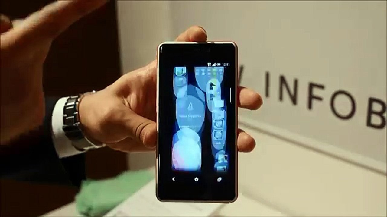 「INFOBAR A02」のユーザーインターフェースの特徴はこんな感じ