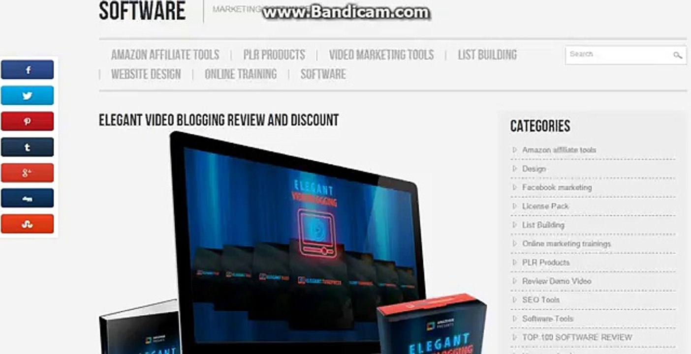 ELEGANT VIDEO BLOGGING REVIEW AND DISCOUNT