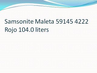 Samsonite Maleta 59145 1809 Azul 104.0 liters