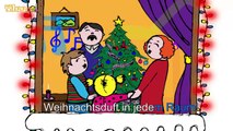 Fröhliche Weihnacht überall Sing mit (Karaoke Version) Weihnachtslied mit Text am Bildschi