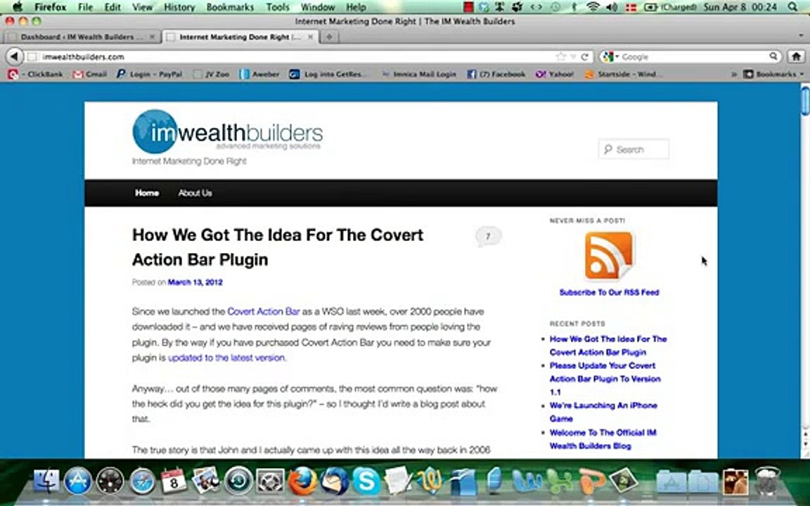 Covert Messenger Plugin Special Offer Include multi site and site flipping license at no extra cos