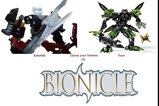 LEGO Bionicle Fight: Tuma vs Rashatakk: Youtube Interactive Game (plays in Nintendo 3DS)