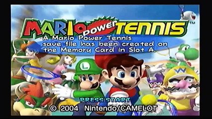 Lets Play Mario Power Tennis - Episode 1 - Talkin Tennis