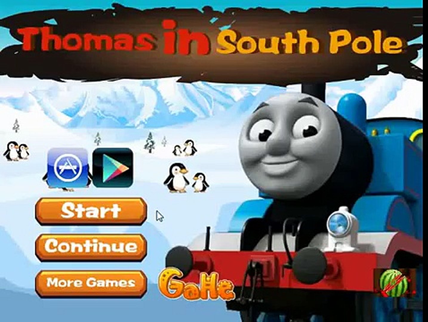 ⁣Поезд Томас на Южном полюсе - The game Train Thomas at the South Pole