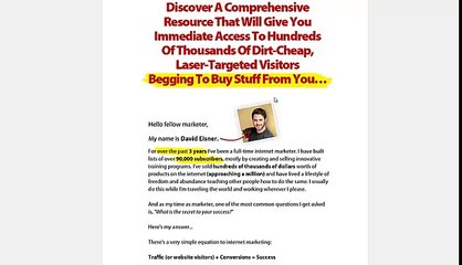 Definitive Solo Ad Rolodex Review - David Eisner 2013 2014