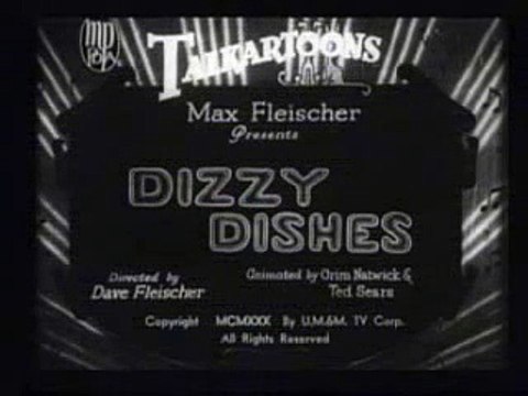 Betty Boop - 1930 - Dizzy Dishes classic cartoon