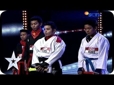 Tenshu Performing Unique Techniques of Martial Arts - Audition 1 - Indonesia's GotTalent