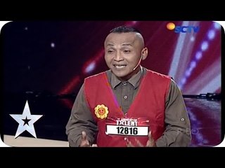 Guy playing with Baloon - A. Rokman Basir - Audition 1 - Indonesia's Got Talent