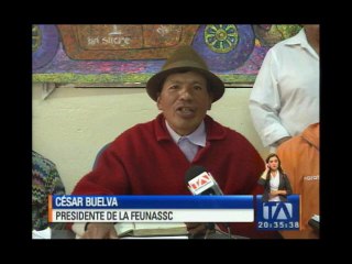 Afiliados al Seguro Social Campesino protestan contra el IESS