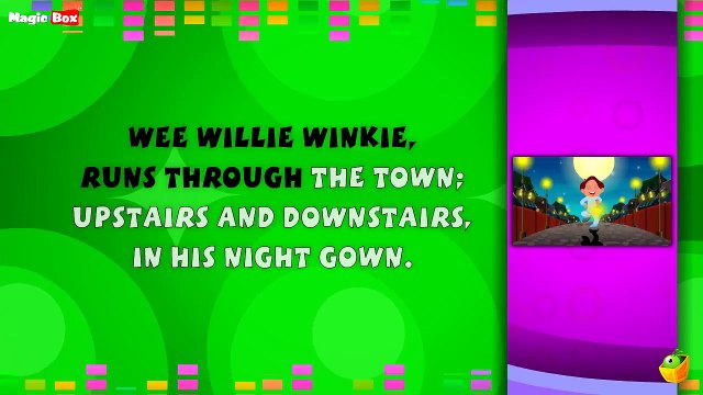 We Willie Winkie Karaoke Version With Lyrics Cartoon/Animated English Nursery Rhymes For K
