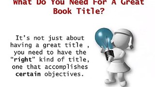 Hooks for Books: What You Need For A Great Book Title