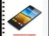 THL T12 - Smartphone libre 3G (Pantalla 4.5 Cámara 8.0 Mp Android 4.4 Octa Core 8 GB ROM) Azul