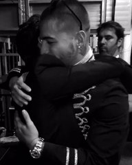 Mira el fraternal abrazo entre Maluma y Marc Anthony