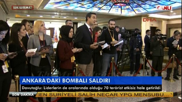 ANKARA'DA BOMBALI SALDIRI-BAŞBAKAN AHMET DAVUTOĞLU BASIN AÇIKLAMASI-18 ŞUBAT 2016