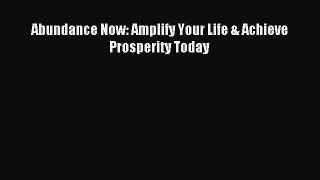Read Abundance Now: Amplify Your Life & Achieve Prosperity Today Ebook Free