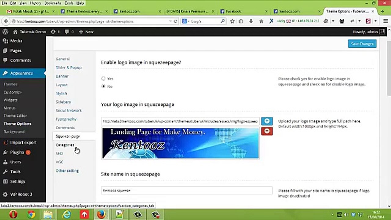 Tuberuk Great Video Wordpress Theme Option Panel