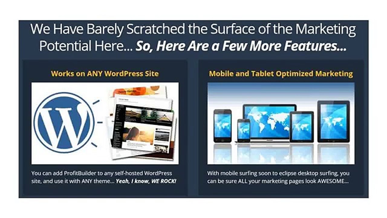 Profit Builder | How To Create Good Lead Pages, LandingPages, Sales Pages.