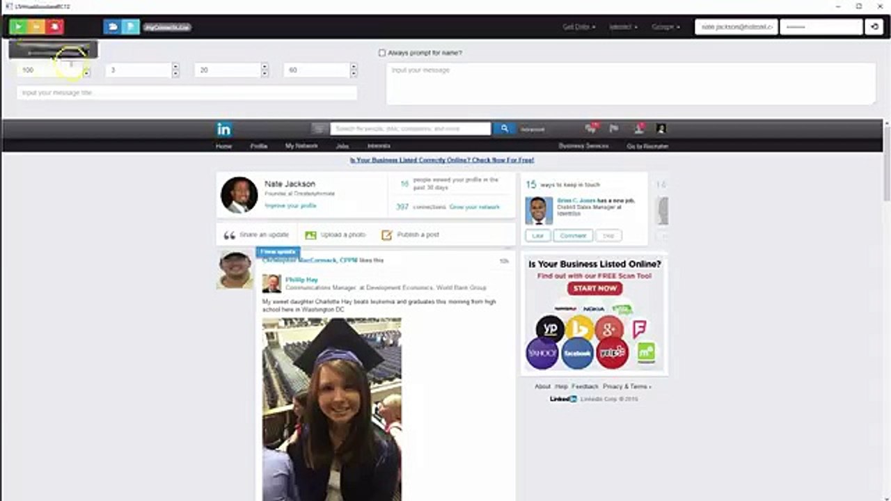 LinkedEngine Get Connections' Emails