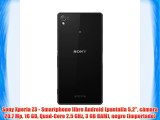 Sony Xperia Z3 - Smartphone libre Android (pantalla 5.2 cámara 20.7 Mp 16 GB Quad-Core 2.5