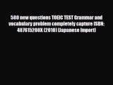 Download 580 new questions TOEIC TEST Grammar and vocabulary problem completely capture ISBN: