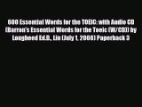 Download 600 Essential Words for the TOEIC: with Audio CD (Barron's Essential Words for the