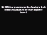 PDF 730 TOEIC test grammar / wording Reading (e Study Books) (2002) ISBN: 4010940654 [Japanese