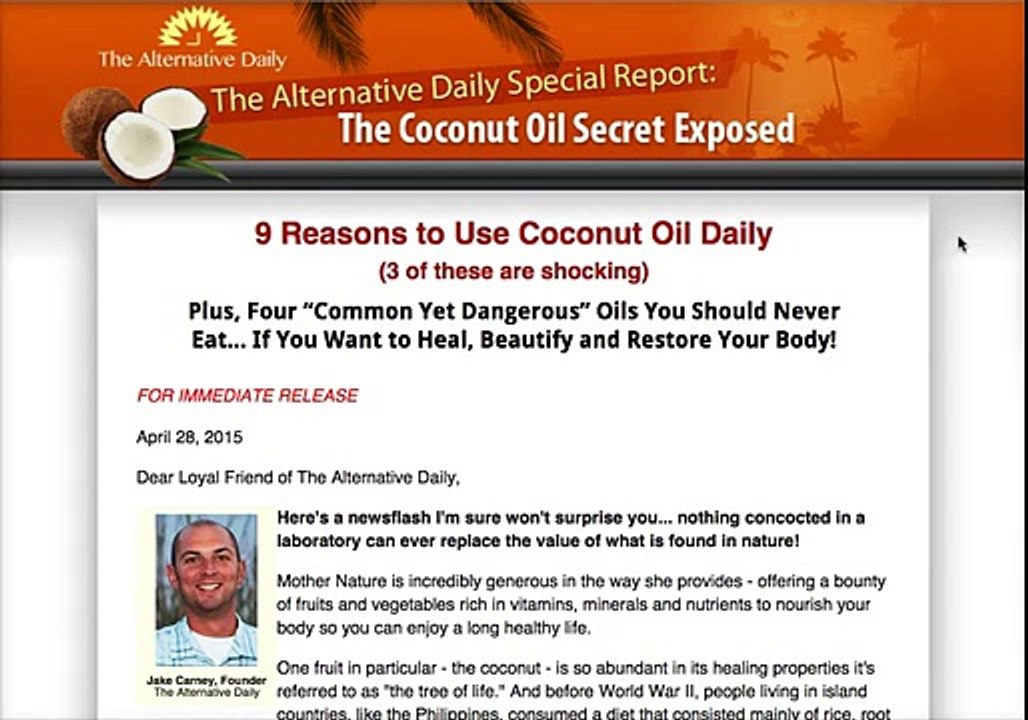 The Coconut Oil Secret Review - Does It Work?