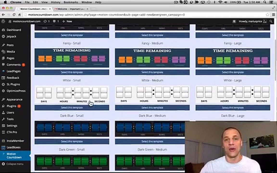 JohnnReviews.com - Motion Countdown Demo