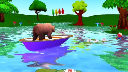 King Kong Hot Cross Buns Rhyme | Dinosaur Row your Boat Rhyme | Bear Rain Rain GO Away Nur