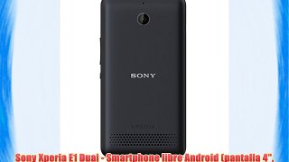 Sony Xperia E1 Dual - Smartphone libre Android (pantalla 4 cámara 3 Mp 4 GB Dual-Core 1.2 GHz